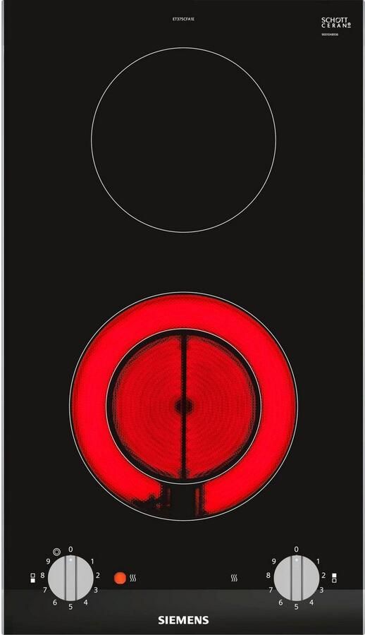 Siemens ET375CFA1E kookplaat Zwart Roestvrijstaal Ingebouwd Keramisch - Foto 7