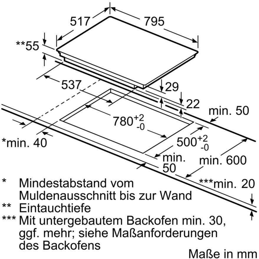SIEMENS Flex-inductiekookplaat van SCHOTT CERAN EX845LYC1E - Foto 2