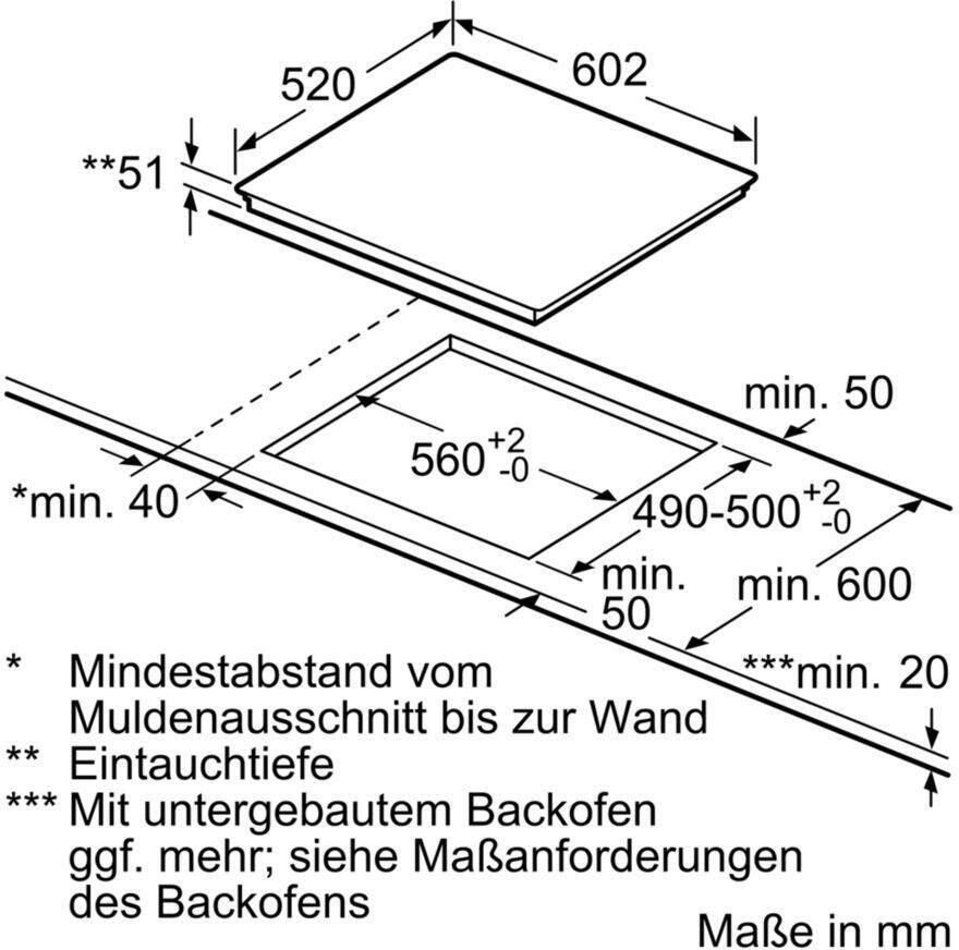 Siemens EH675LFC1E inbouw inductiekookplaat restant model met BraadSensor en braadzone - Foto 3