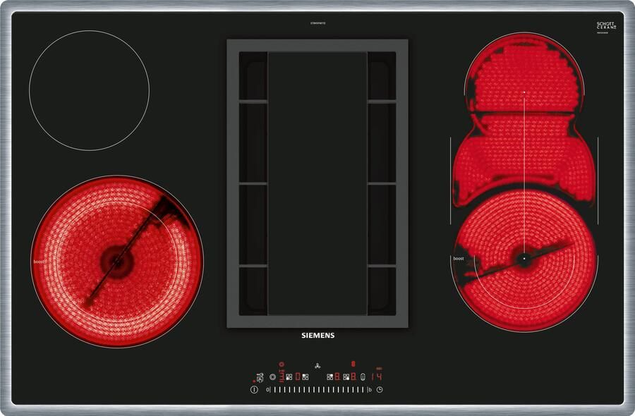 Siemens ET845FM11E kookplaat Zwart Ingebouwd Keramisch 4 zone(s) - Foto 4