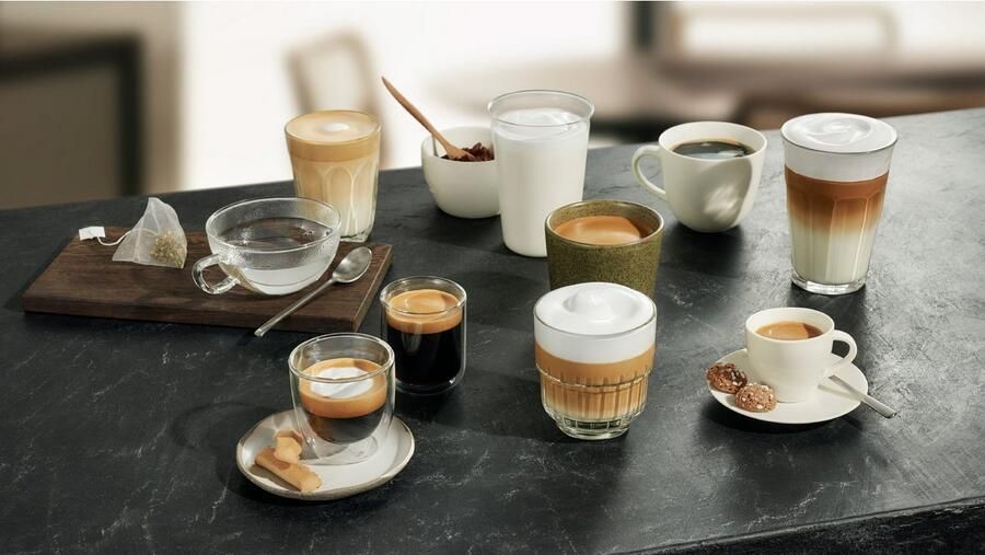 SIEMENS Volautomatisch koffiezetapparaat EQ500 integral TQ513D01 veel koffiespecialiteiten OneTouch-functie geïntegreerde melkcontainer automatische stoomreiniging daylight zilverkleur - Foto 8