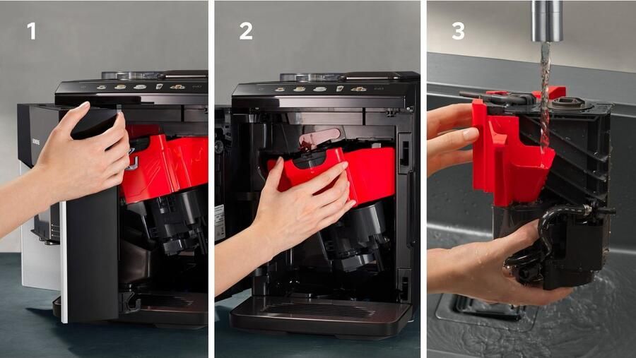 SIEMENS Volautomatisch koffiezetapparaat EQ500 integral TQ513D01 veel koffiespecialiteiten OneTouch-functie geïntegreerde melkcontainer automatische stoomreiniging daylight zilverkleur - Foto 9