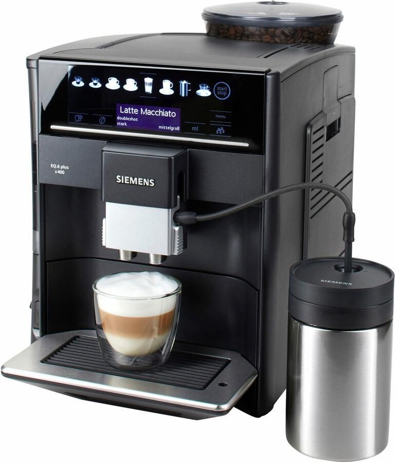 SIEMENS Volautomatisch koffiezetapparaat EQ6 plus s400 TE654509DE functie voor twee kopjes keramisch maalwerk - Foto 3