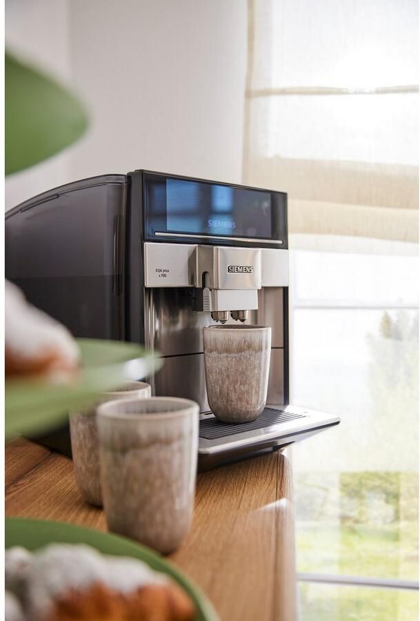 SIEMENS Volautomatisch koffiezetapparaat EQ6 plus s700 TE657503DE dubbele tasfunctie keramische maalwerk veel koffiespecialiteiten automatische stoomreiniging roestvrij staal - Foto 9