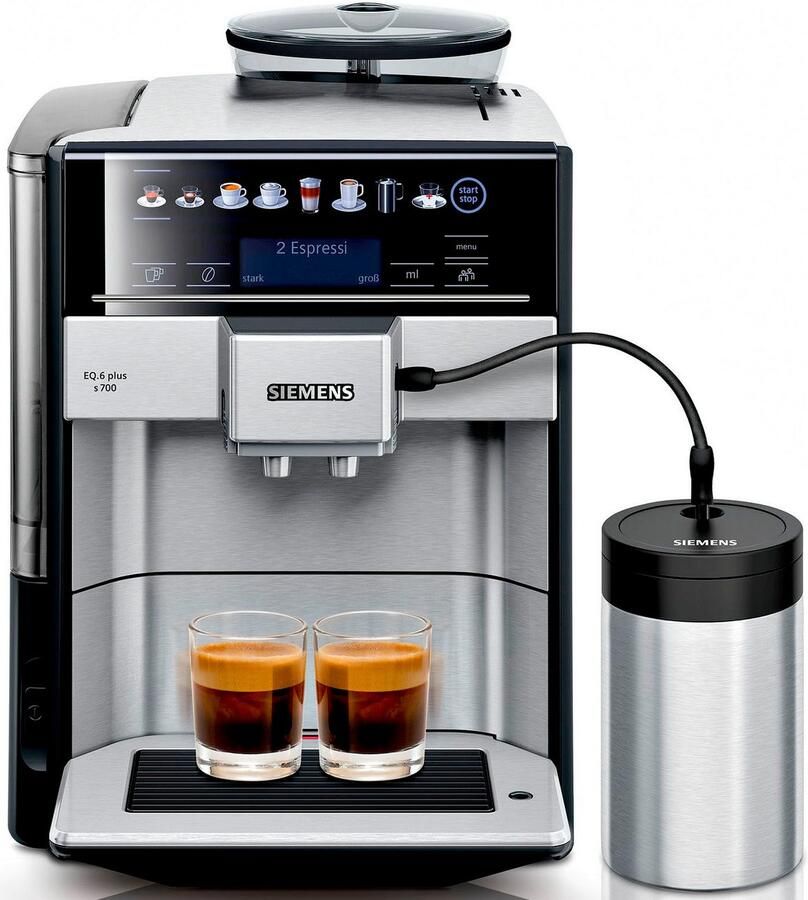 SIEMENS Volautomatisch koffiezetapparaat EQ6 plus s700 TE657M03DE veel koffiespecialiteiten dubbelkopfunctie - Foto 3