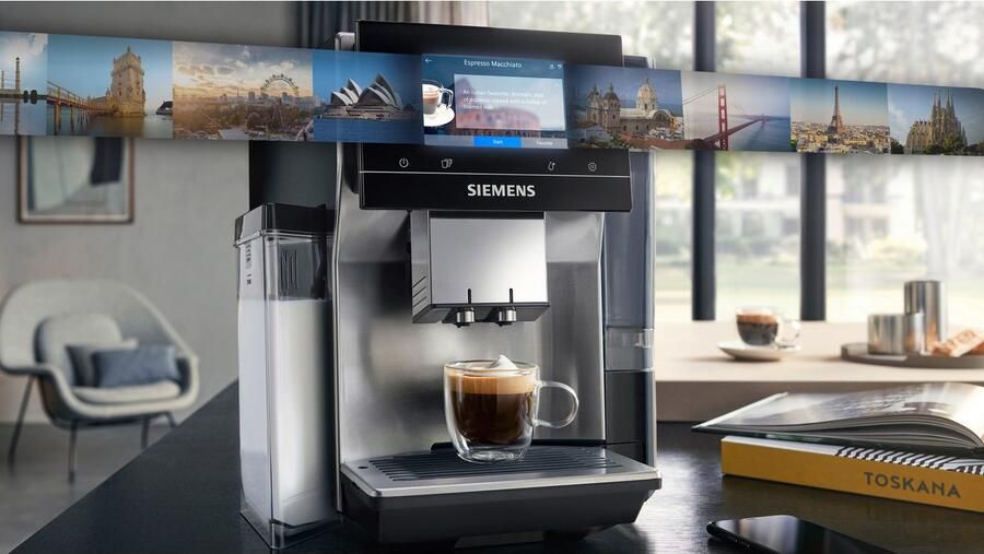 SIEMENS Volautomatisch koffiezetapparaat EQ700 integral TQ717D03 Cold Brew intuitives 5" TFT-Display App aromaselect 30 favorieten automatische stoomreiniging roestvrij staal - Foto 12