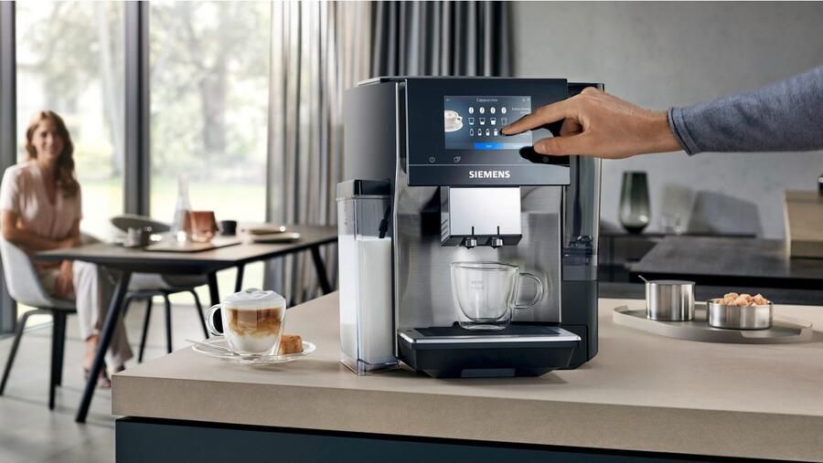 SIEMENS Volautomatisch koffiezetapparaat EQ700 integral TQ717D03 Cold Brew intuitives 5" TFT-Display App aromaselect 30 favorieten automatische stoomreiniging roestvrij staal - Foto 13