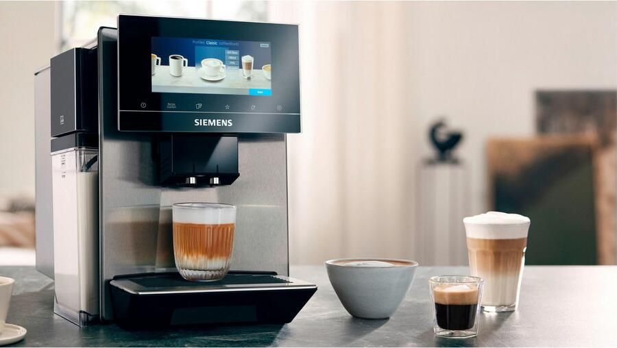 SIEMENS Volautomatisch koffiezetapparaat EQ900 plus TQ903DZ3 auto. reinigen ontkalken Cold Brew Barista-modus - Foto 4
