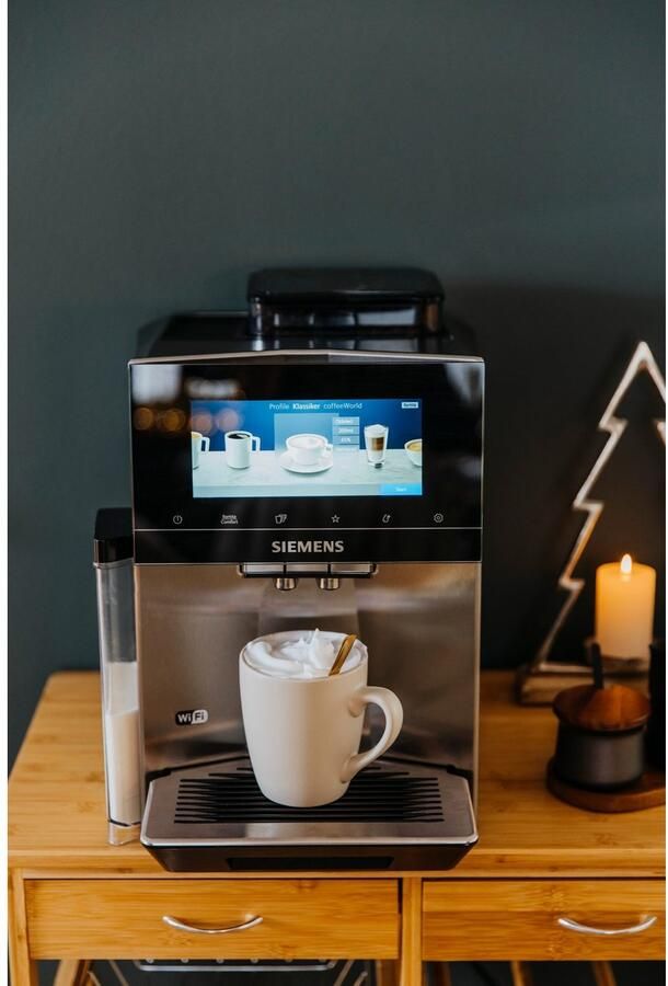 SIEMENS Volautomatisch koffiezetapparaat EQ900 TQ903D43 intuïtief 6 8" TFT-display ruisonderdrukking App-bediening Barista-modus AromaSelect 3 profielen roestvrij staal - Foto 8