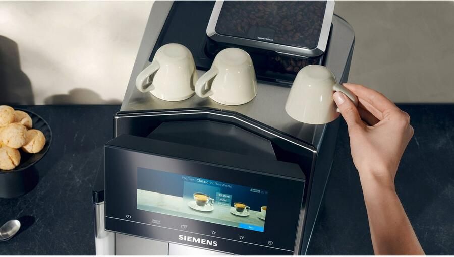 SIEMENS Volautomatisch koffiezetapparaat EQ900 TQ903D43 intuïtief 6 8" TFT-display ruisonderdrukking App-bediening Barista-modus AromaSelect 3 profielen roestvrij staal - Foto 11