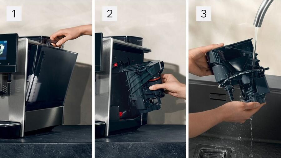SIEMENS Volautomatisch koffiezetapparaat EQ900 TQ903D43 intuïtief 6 8" TFT-display ruisonderdrukking App-bediening Barista-modus AromaSelect 3 profielen roestvrij staal - Foto 16