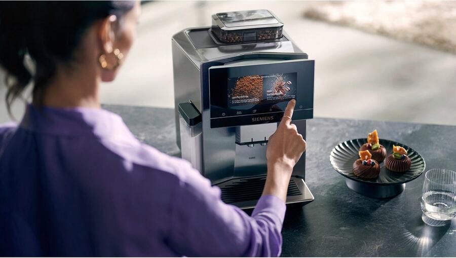 SIEMENS Volautomatisch koffiezetapparaat EQ900 TQ903D43 intuïtief 6 8" TFT-display ruisonderdrukking App-bediening Barista-modus AromaSelect 3 profielen roestvrij staal - Foto 13