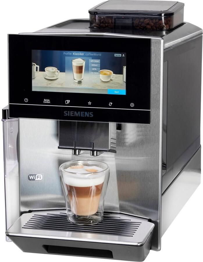 SIEMENS Volautomatisch koffiezetapparaat EQ900 TQ903D43 intuïtief 6 8" TFT-display ruisonderdrukking App-bediening Barista-modus AromaSelect 3 profielen roestvrij staal - Foto 7