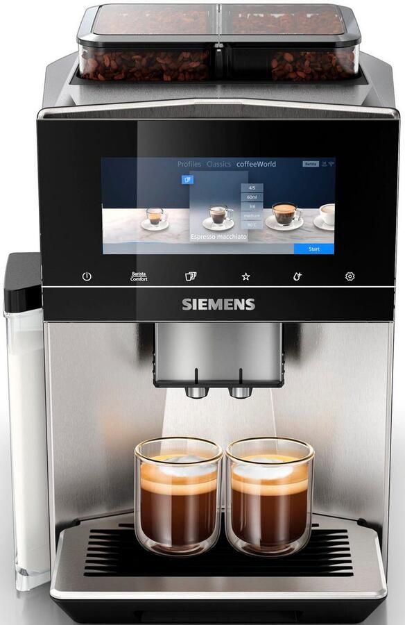 SIEMENS Volautomatisch koffiezetapparaat EQ900 TQ907D03 intuïtief 6 8" TFT-scherm 2 bonenreservoir Barista-modus app geluidsreductie 10 profielen edelstaal - Foto 6