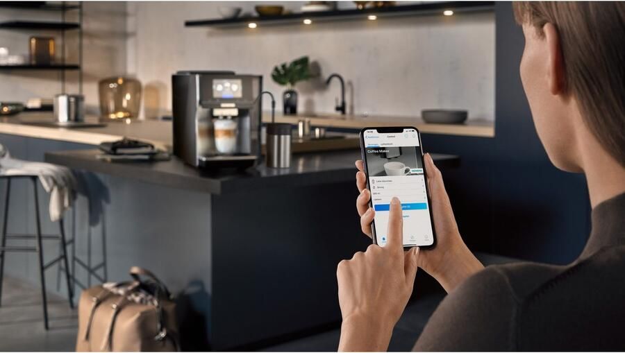 SIEMENS Volautomatisch koffiezetapparaat TP715D01 aromaselect 10 favorieten automatische stoomreiniging grijs - Foto 4