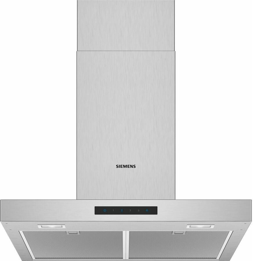 Siemens LC66BBM50 iQ300 Wandschouwkap 60 cm Afzuigkap RVS Energielabel B