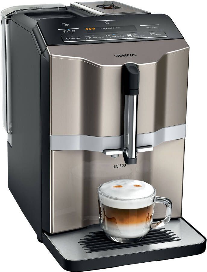 SIEMENS Volautomatisch koffiezetapparaat EQ.300 TI353514DE eenvoudige bereiding 5 koffie- melkdranken lcd-dialoogdisplay - Foto 1