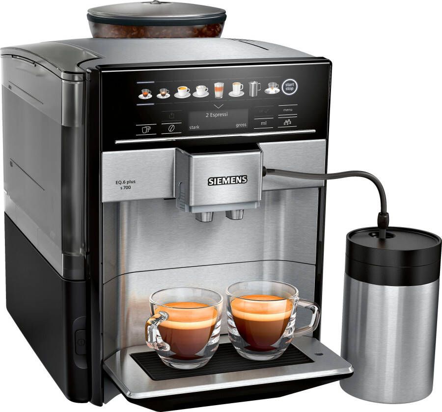 SIEMENS Volautomatisch koffiezetapparaat EQ6 plus s700 TE657M03DE veel koffiespecialiteiten dubbelkopfunctie - Foto 2