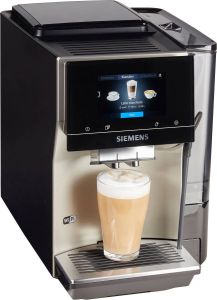 SIEMENS Volautomatisch koffiezetapparaat EQ.700 Inox silber metallic TP705D47 internationale koffiespecialiteiten intuïtief full-touchscreen sla tot 10 individuele koffie-favorieten op automatische melksysteem-reiniging