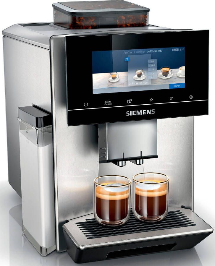 SIEMENS Volautomatisch koffiezetapparaat EQ900 TQ905D03 intuïtief 6 8" TFT-display Barista-modus AromaBoost App-bediening Geluidsreductie 10 profielen roestvrij staal - Foto 13