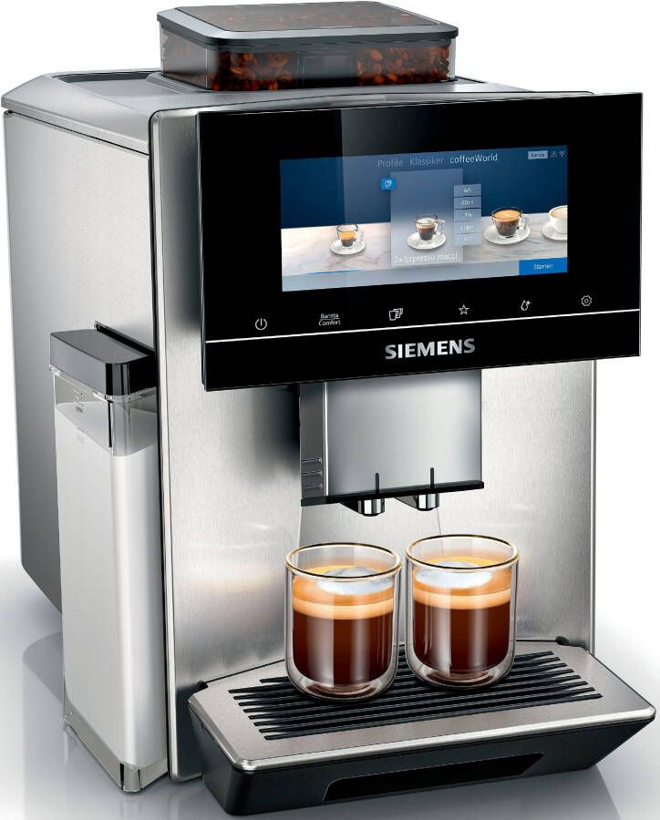 SIEMENS Volautomatisch koffiezetapparaat EQ900 TQ905D03 tot 10 profielen automatische bonenaanpassing extra geruisloos