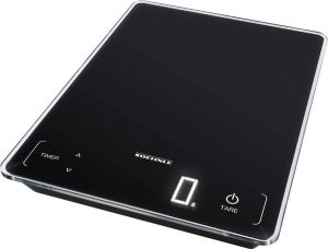 Soehnle Keukenweegschaal Page Profi 100 &sensor-touch + keukentimer draagvermogen tot 15 kg 1g nauwkeurige opsplitsing