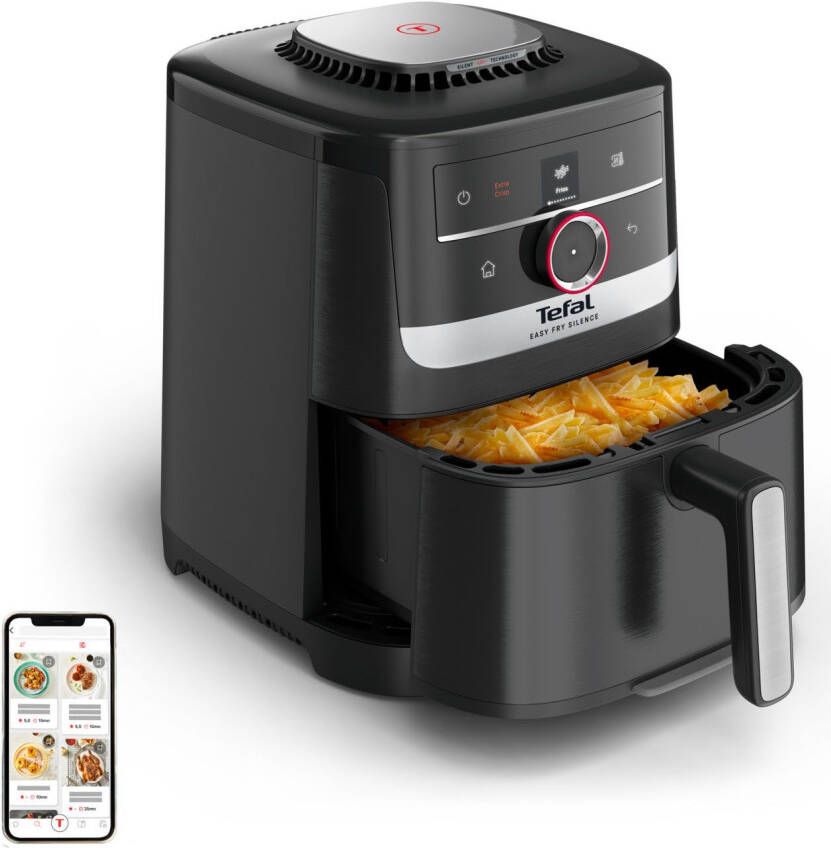 Tefal Airfryer EY5728 Easy Fry Smart & Silence Smart-Assist systeem met 55 programma's 40°C tot 220°C EY5728