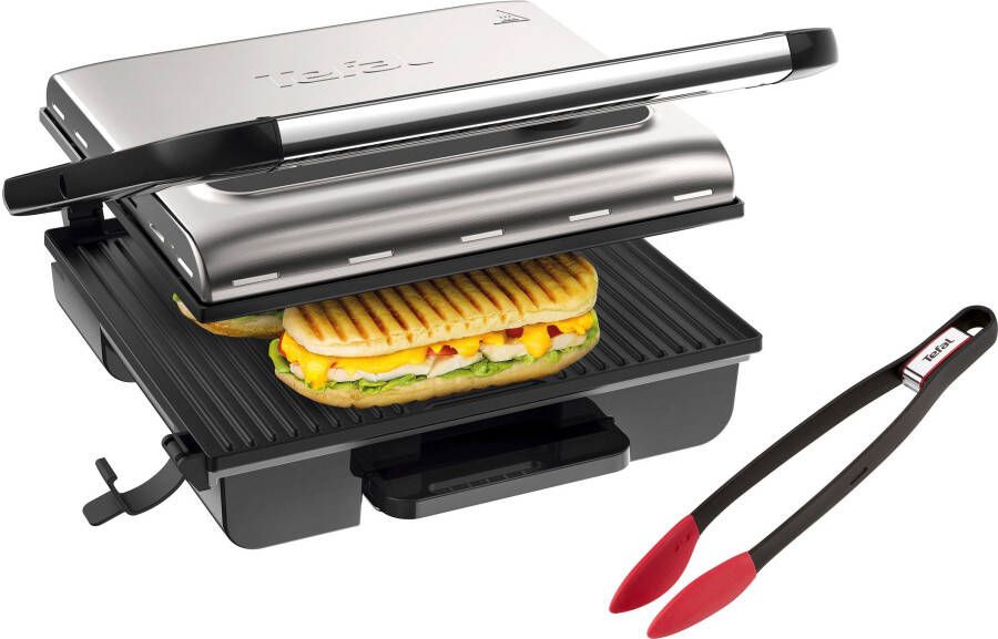 Tefal Contactgrill GC242D Inicio Grill Adjust regelbare thermostaat met 3 standen bakplaten met antiaanbaklaag - Foto 15