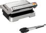 Tefal Contactgrill GC773D OptiGrill 2-in-1 met grilltang intelligente grill & bbq scharnierend 9 automatische programma's - Thumbnail 1