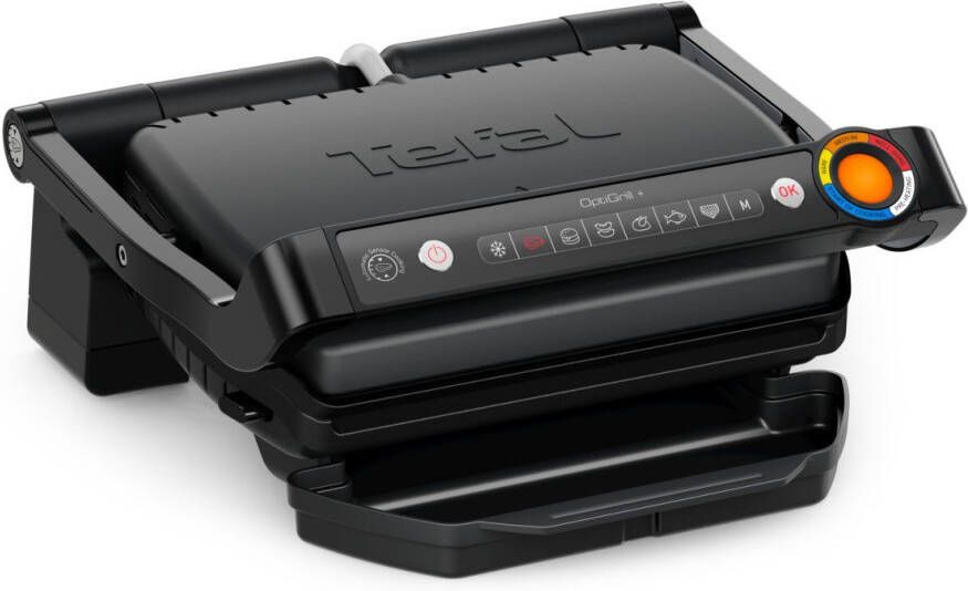 Tefal Contactgrill OptiGrill+ vernieuwde kookniveau-indicator 6 automatische programma's Kookstandindicatie automatische uitschakeling eenvoudige reiniging My App