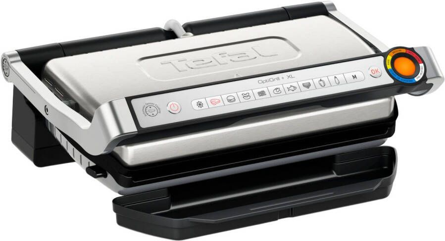 Tefal Contactgrill OptiGrill + XL vernieuwde kookniveau-indicator 9 automatische programma's