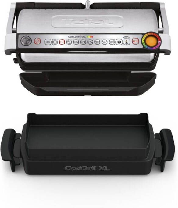Tefal Contactgrill OptiGrill+ XL incl. bakplaat handmatige modus met 4 temperaturen 9 automatische kookprogramma's vaatwasmachinebestendige platen gc724d - Foto 6