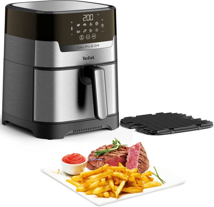 Tefal Friteuse EY505D Easy Fry & Grill Deluxe Hete lucht friteuse & grill digitaal display 4 2 liter 8 programma's - Foto 2