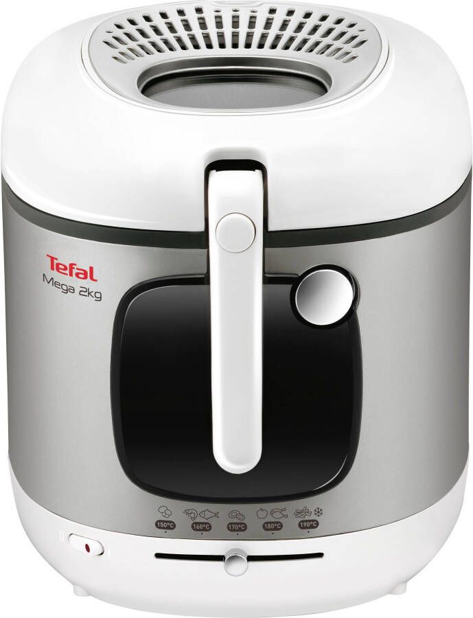 Tefal Mega FR4800 Frituurpan 3 L Anti-geurfilter Kijkvenster Makkelijk Schoonmaken Voor Grote Porties 2100W
