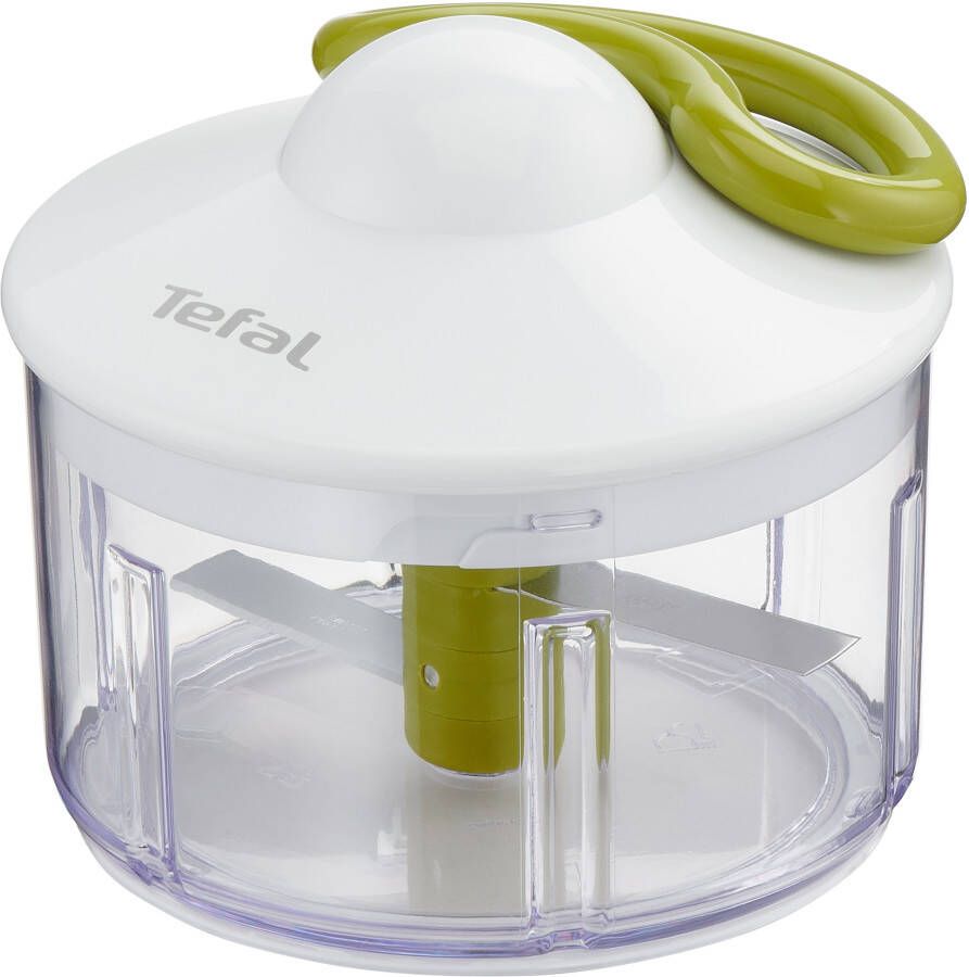 Tefal Groentesnijder 5-seconden hakmolen 500ml roestvrijstalen messen antislip soft-touch handvat wit groen - Foto 8