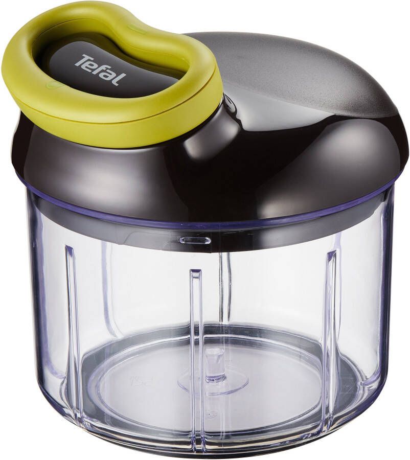 Tefal Groentesnijder Ingenio hakker 900ml roestvrijstalen messen antislip soft-touch handgreep zwart groen - Foto 2