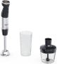 Tefal Quickchef+ HB6728 Staafmixer Inclusief Mengbeker en Hakmolen 20 Snelheden en Turbostand 1000W Zwart RVS - Thumbnail 1
