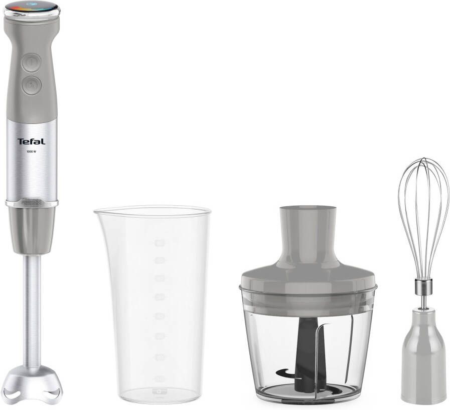 Tefal Staafmixer HB673B Quickchef+ Silence-modus 20 snelheidsniveaus incl. accessoires