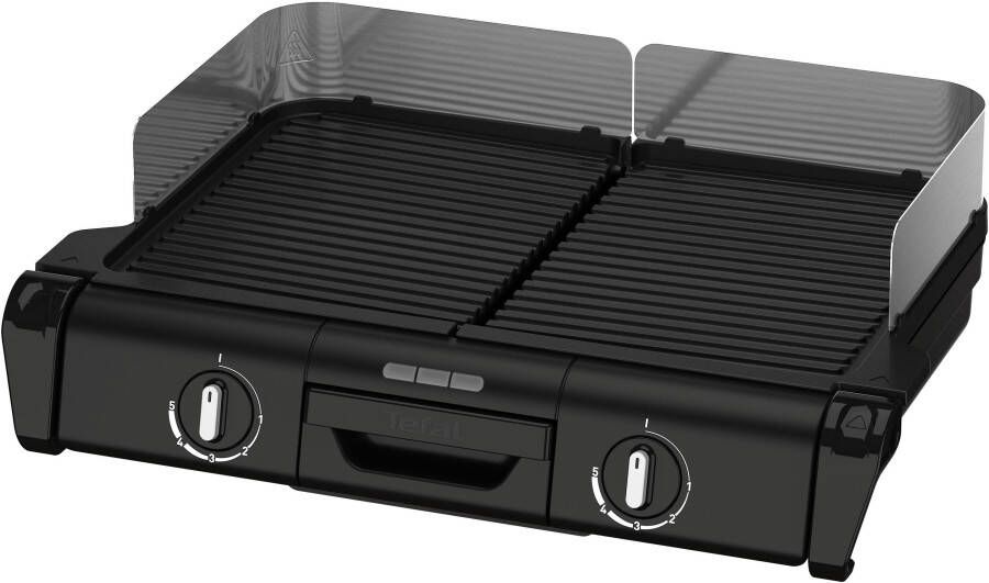 Tefal Tafelgrill TG800N Family-Grill Indoor- & outdoor-elektrische grill 2 grillplaten anti-aanbaklaag 2400 W