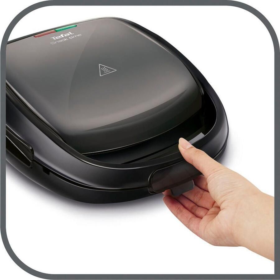 Tefal 2-in-1-sandwichmaker SW341B 2 uitneembare antiaanbak gecoate bakplatensets inclusief - Foto 2