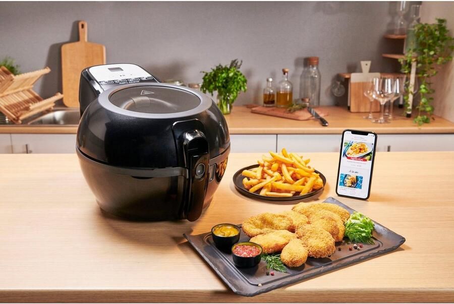 Tefal ActiFry Genius+ FZ7738 Heteluchtfriteuse met roerarm niet schudden 1500 W 1 2 kg voor 6 personen 9 auto-kookmenu's energiebesparend gezonde friteuse zonder olie zwart - Foto 14