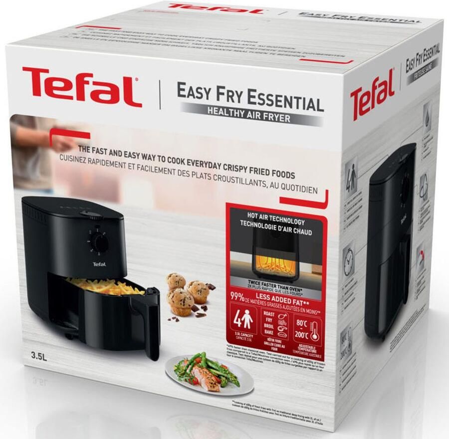 Tefal Airfryer EY1308 Easy Fry Essential voor 2-4 personen snel & energiebesparend eenvoudige reiniging ey1308 - Foto 10