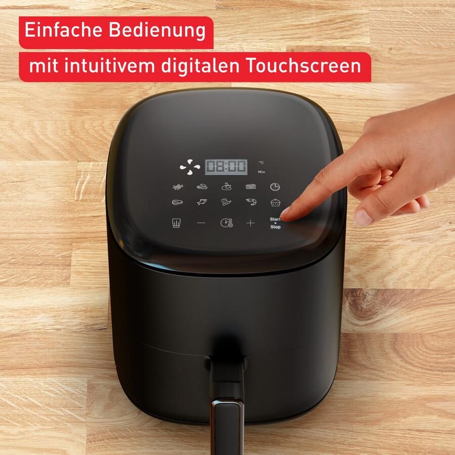 Tefal Airfryer EY1458 Easy Fry Compact voor 1-4 personen 10 programma's bespaart tijd en energie ey1458 - Foto 4