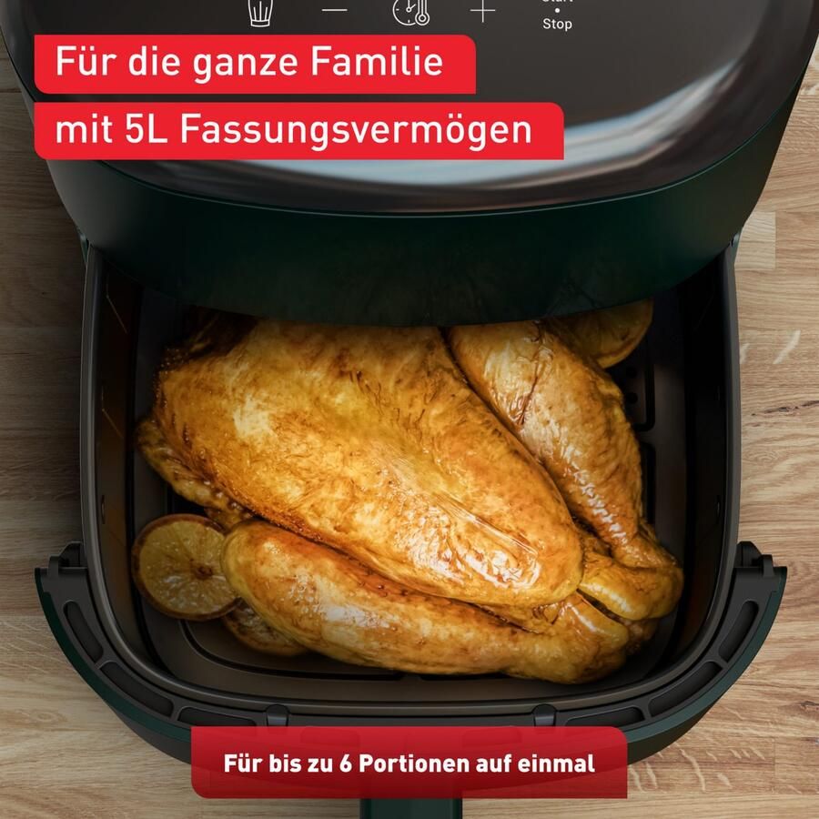 Tefal Airfryer EY2453 Easy Fry Max Digital bespaart tijd & energie intuïtief touchscreen 10 programma's ey2453 - Foto 2