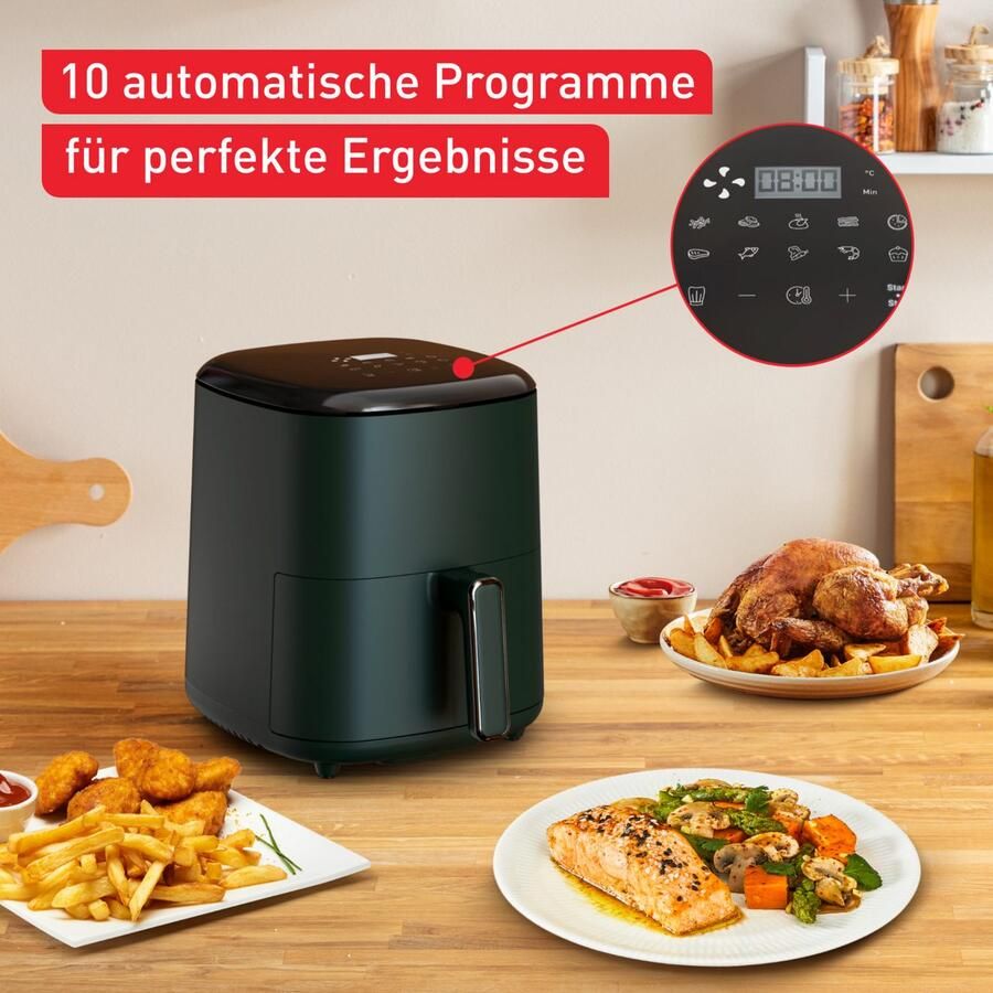 Tefal Airfryer EY2453 Easy Fry Max Digital bespaart tijd & energie intuïtief touchscreen 10 programma's ey2453 - Foto 5