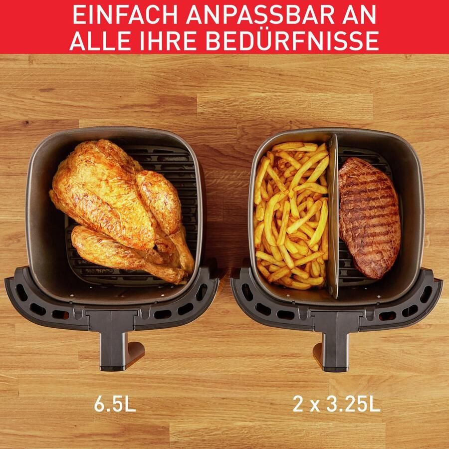 Tefal Easy Fry & Grill XXL EY8018 2-in-1 Airfryer & Grill 6.5L FlexCook 8 Programma's Zwart Voor 8 Personen - Foto 3