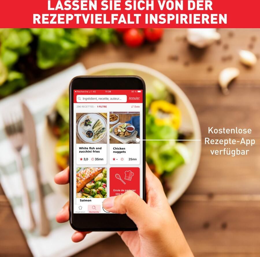 Tefal Easy Fry & Grill XXL EY8018 2-in-1 Airfryer & Grill 6.5L FlexCook 8 Programma's Zwart Voor 8 Personen - Foto 5