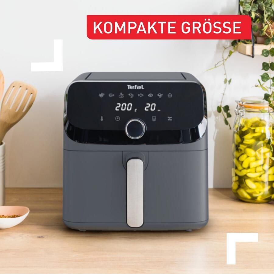 Tefal Airfryer EY855B Easy Fry Mega heteluchtfriteuse 8 vooringestelde programma's extra grote inhoud ey855b - Foto 2