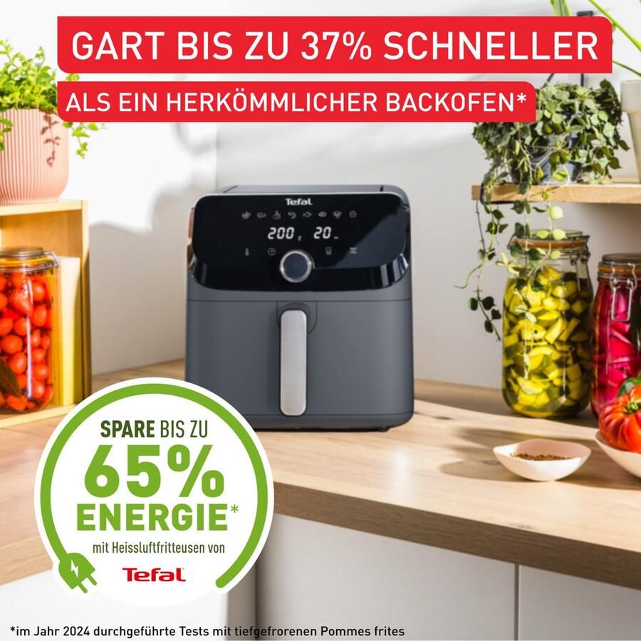 Tefal Airfryer EY855B Easy Fry Mega heteluchtfriteuse 8 vooringestelde programma's extra grote inhoud ey855b - Foto 4