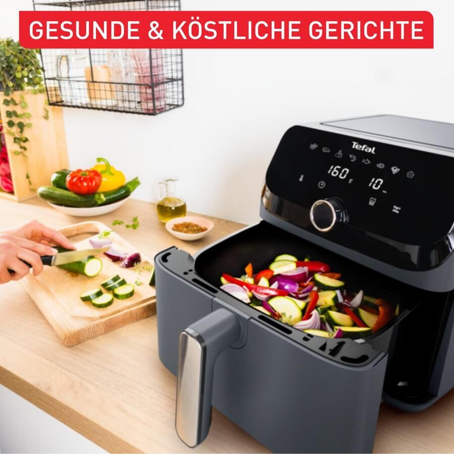 Tefal Airfryer EY855B Easy Fry Mega heteluchtfriteuse 8 vooringestelde programma's extra grote inhoud ey855b - Foto 5